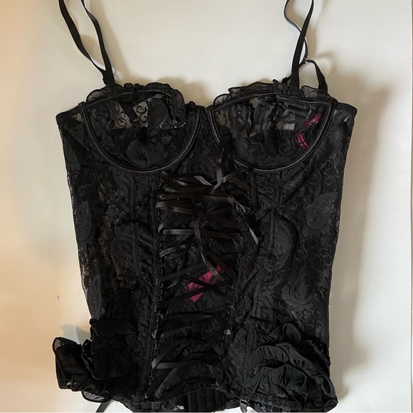 NWT Seven ‘Til Midnight Paisley Lace Bustier and Thong - Size XL - Picture 3 of 5